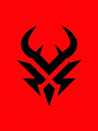 Bold Abstract Symbol Poster. poster print