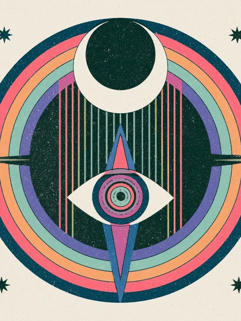 Cosmic Eye Geometric Poster. poster detail