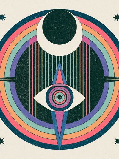 Cosmic Eye Geometric Poster.