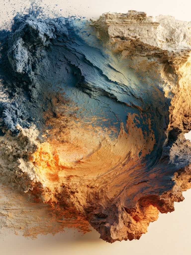 Textured Earth Tones Abstract Poster. poster — abstract art
