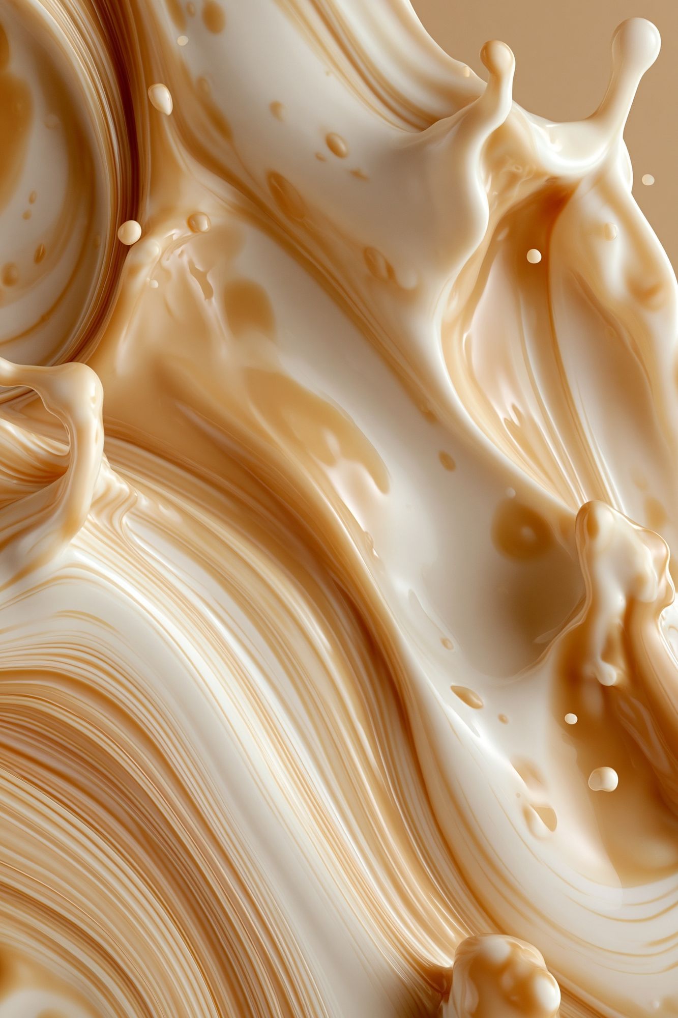 Cream Swirl Abstract Poster. poster — abstract art