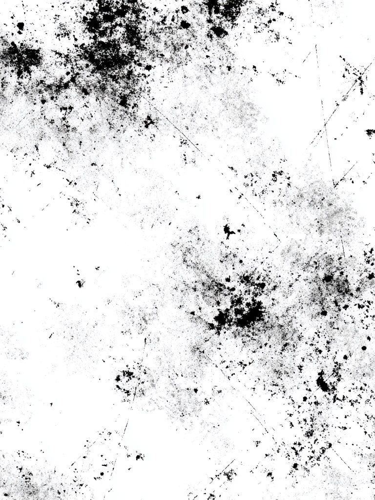 Ink Splatter Black-White Poster. poster — abstract art