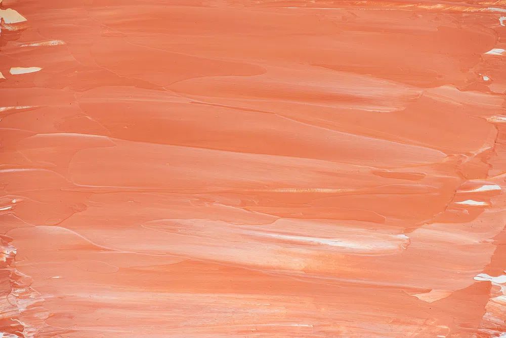Bright orange brush stroke background. poster detail