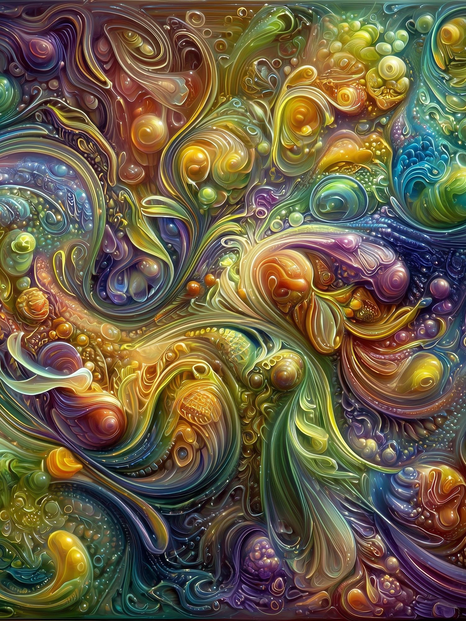 Chromatic Swirl Abstract Poster. poster detail