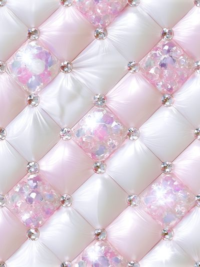 Pink Crystal Tufted Abstract Poster. poster