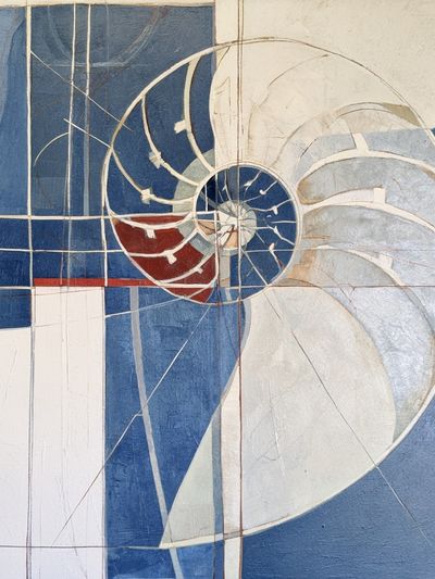 Nautilus Spiral Abstract Poster. poster