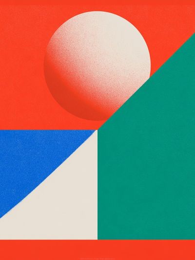 Geometric Sphere Abstract Poster. poster