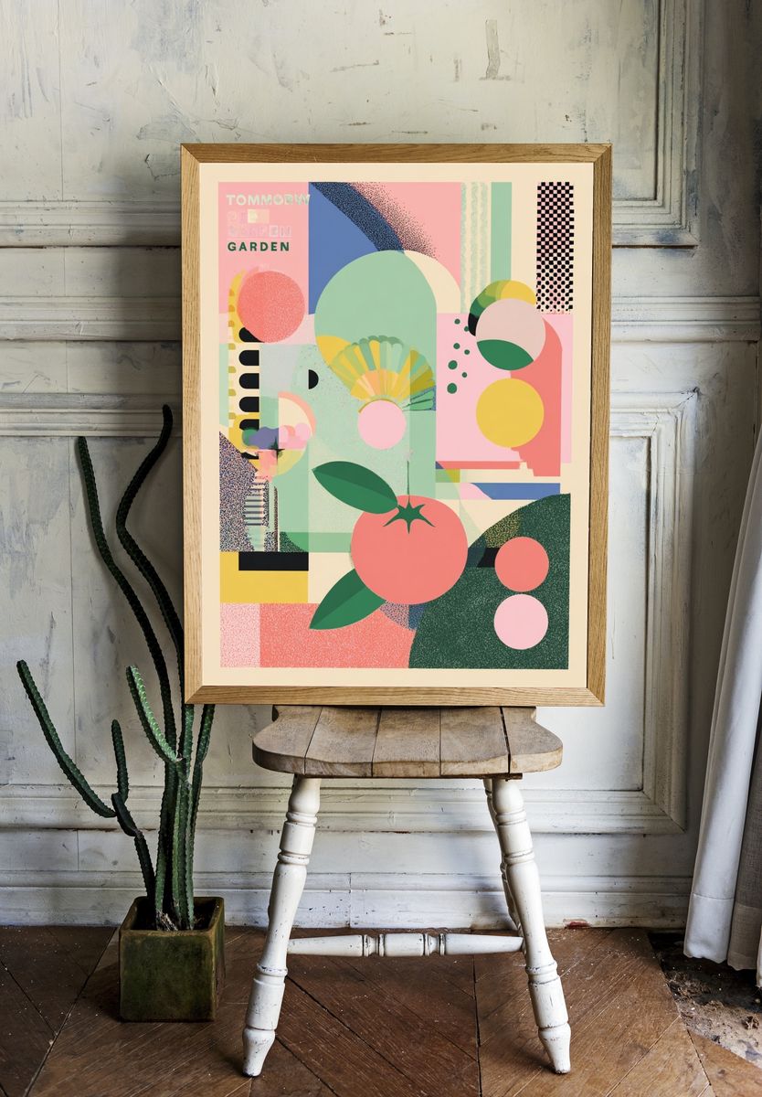 Tommorrow Garden Abstract Poster. room preview