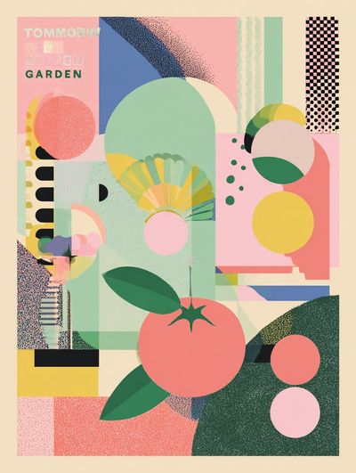 Tommorrow Garden Abstract Poster.