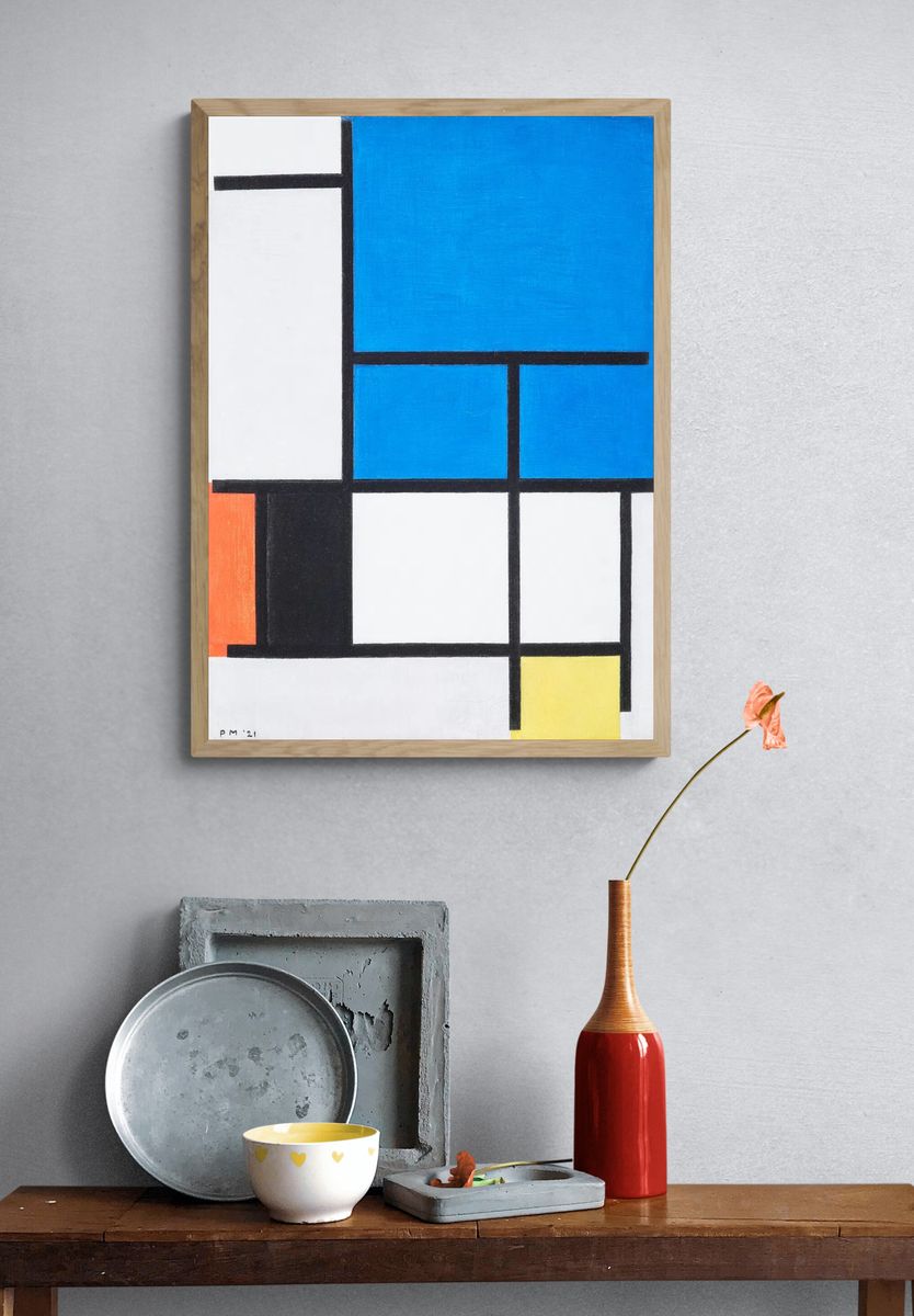 Composition Large Blue Plane, Red. — room view 3