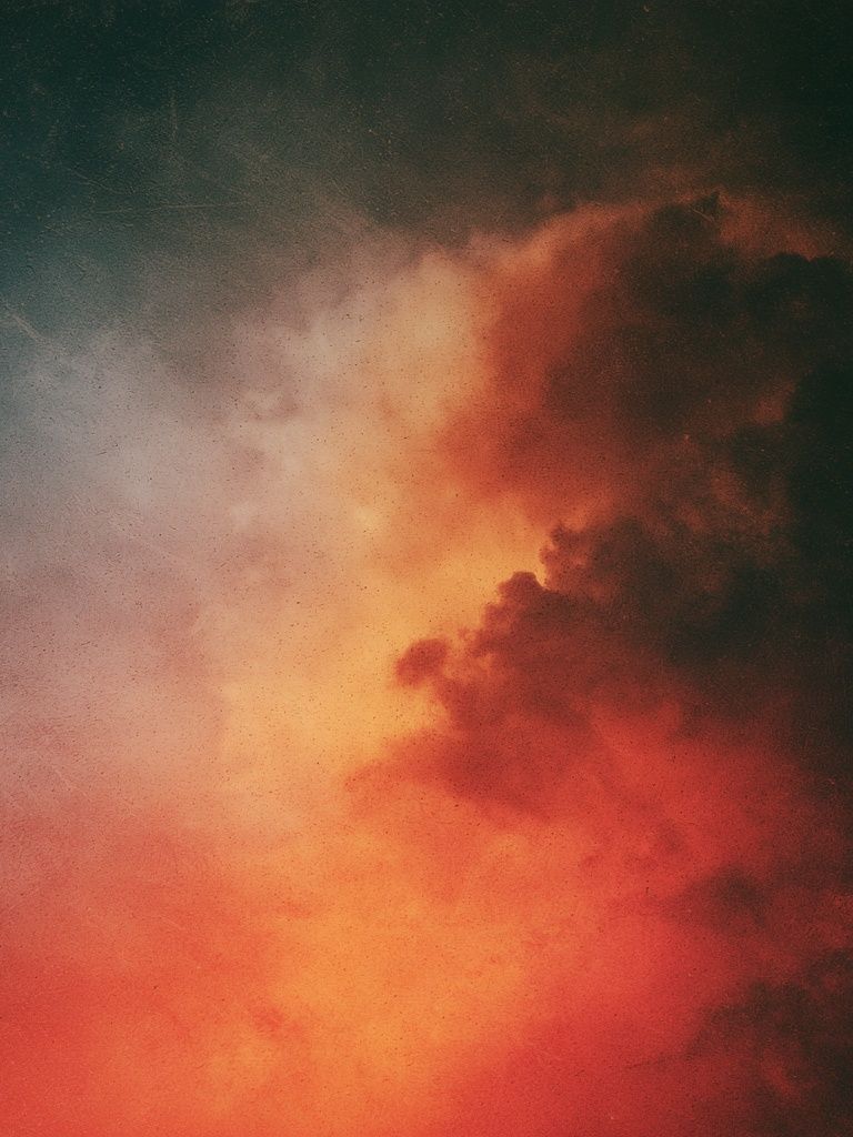 Ember Cloudscape Abstract Poster. poster detail