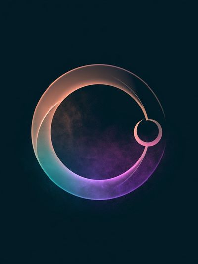Celestial Orbital Abstract Poster.