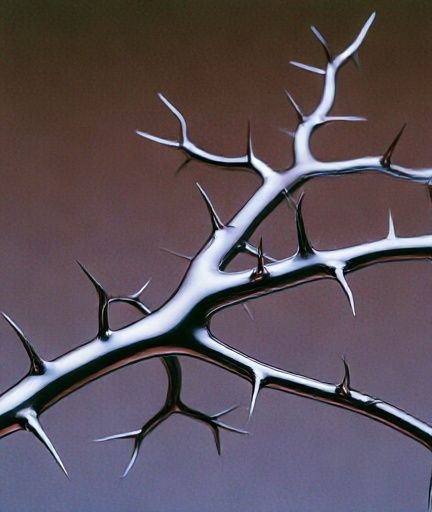 Thorn Branch Abstract Poster. poster — abstract art
