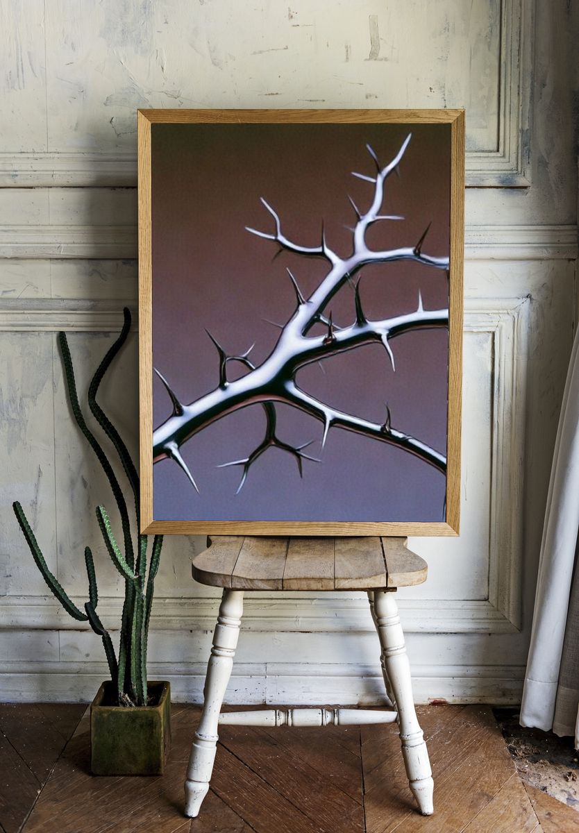 Thorn Branch Abstract Poster. — room view 1