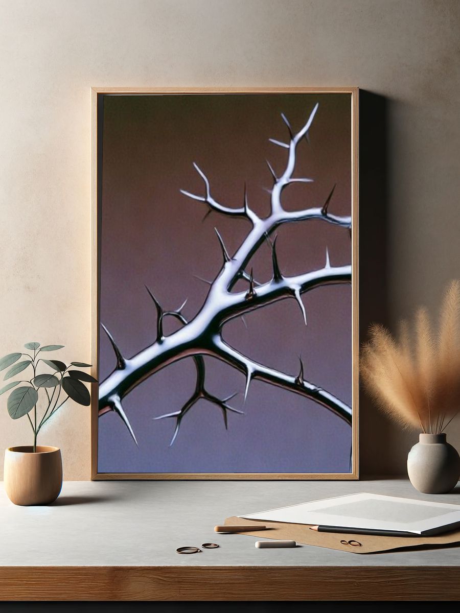 Thorn Branch Abstract Poster. — room view 2