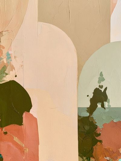 Pastel Arch Abstract Poster.