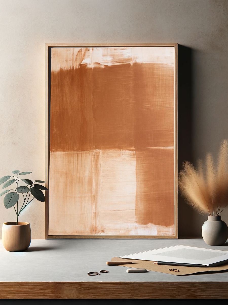 Pastel Cloudscape Abstract Poster. — room view 2