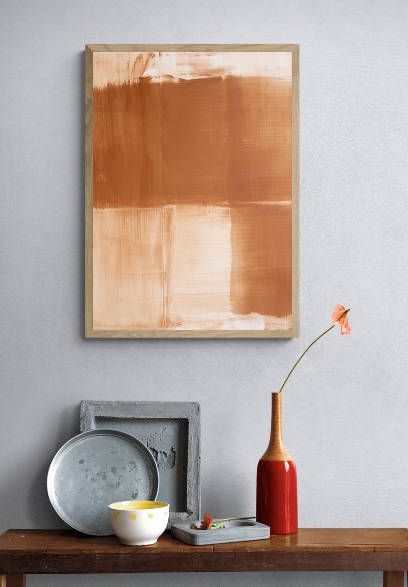 Pastel Cloudscape Abstract Poster. — room view 3