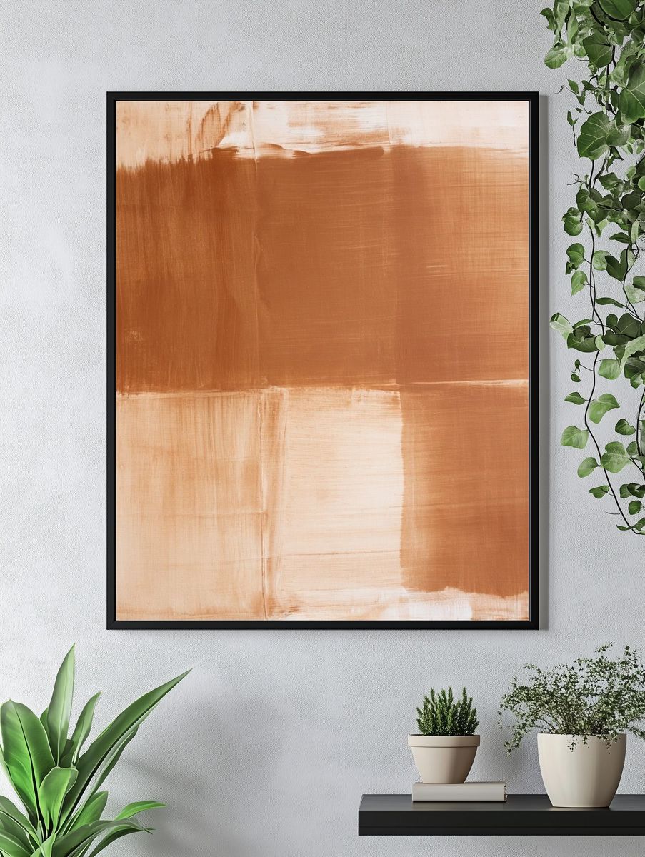 Pastel Cloudscape Abstract Poster. — room view 4