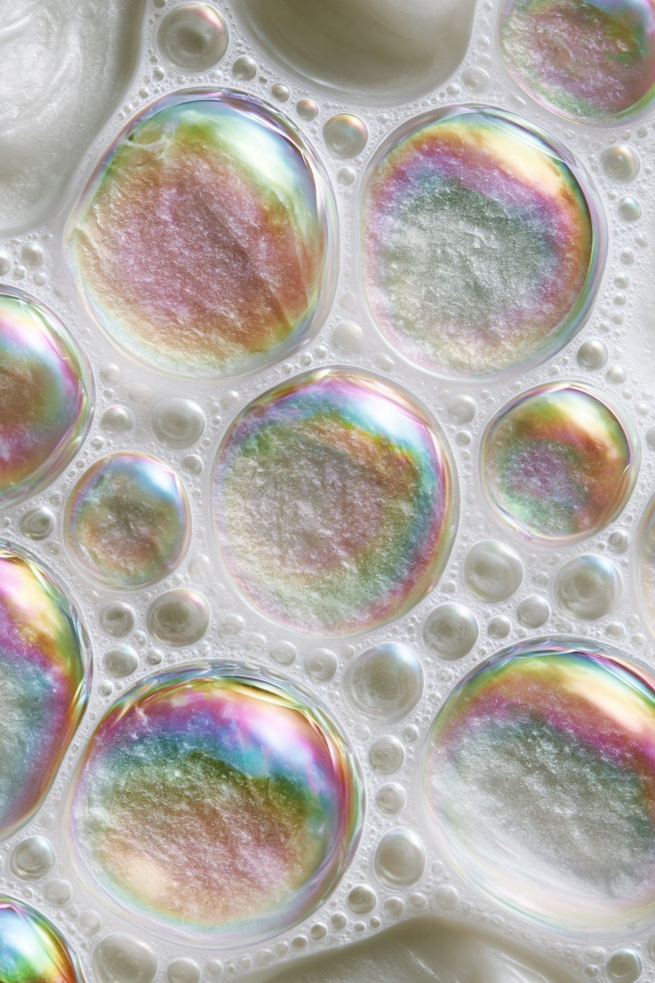 Iridescent Bubble Abstract Poster. poster detail