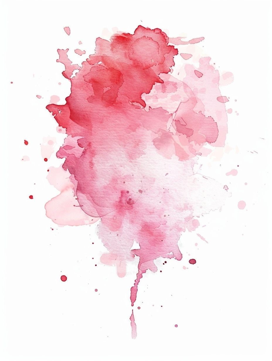 Pink Watercolor Splash Poster. poster detail