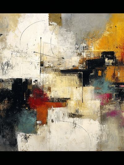 Textured Abstract Color Field Poster. poster