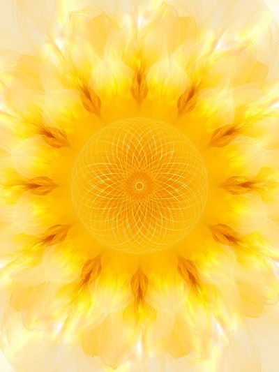Golden Sunburst Abstract Poster. poster