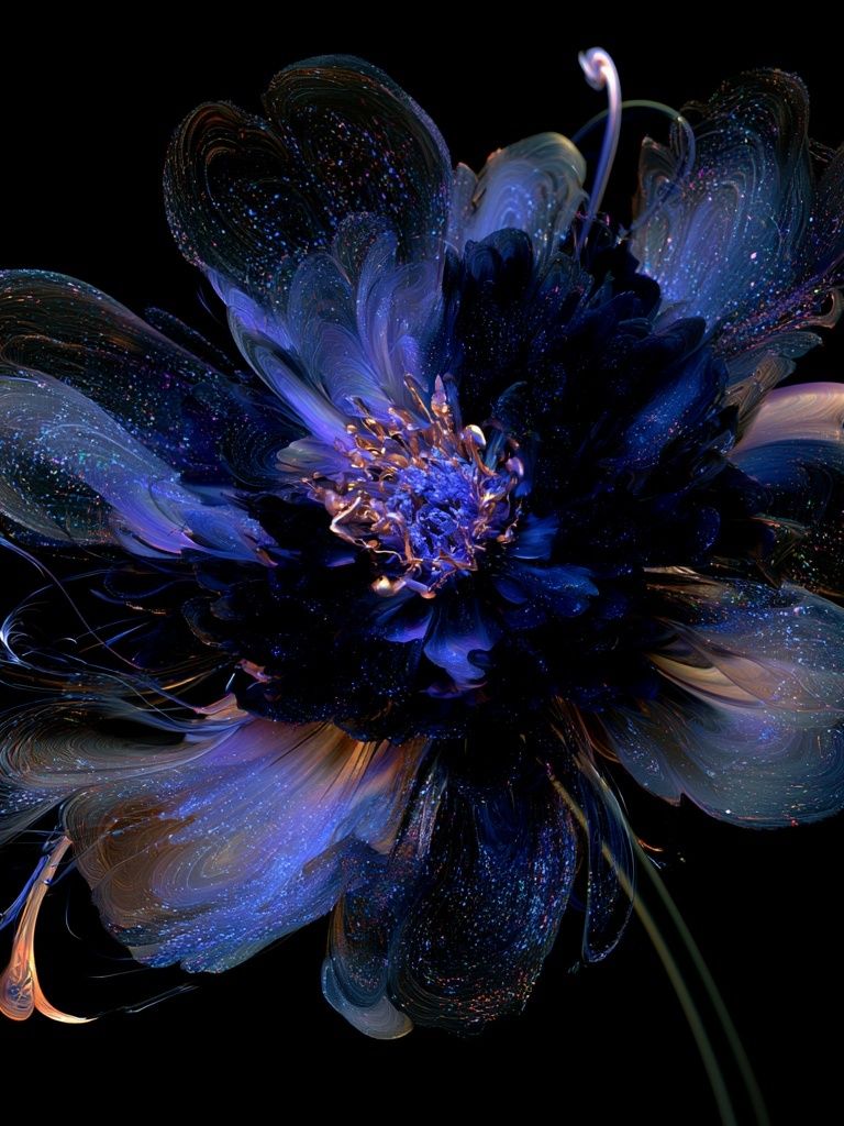 Cosmic Bloom Abstract Poster. poster detail
