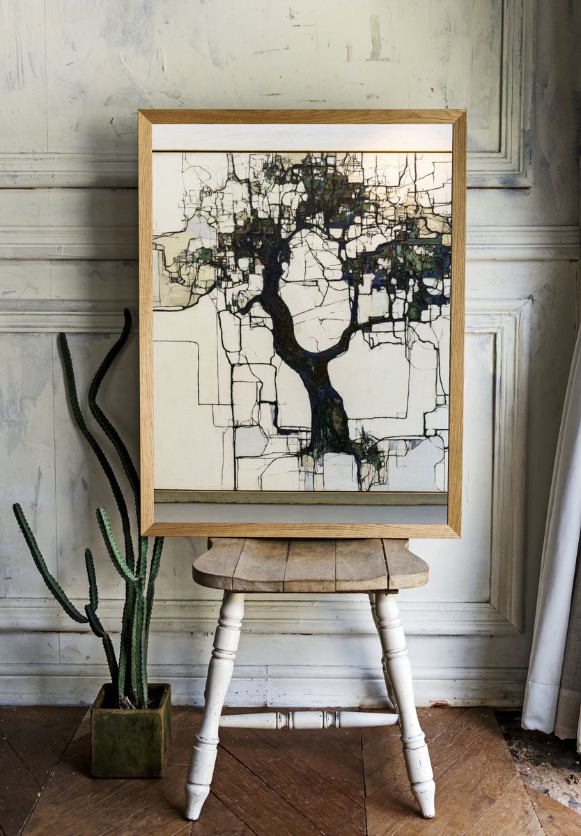 Abstract Tree Network Poster. — room view 1