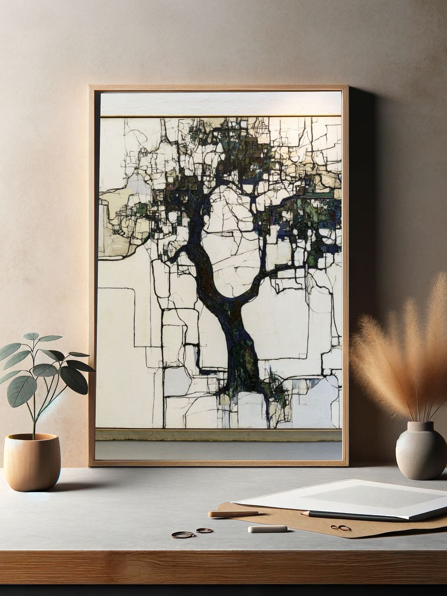 Abstract Tree Network Poster. — room view 2