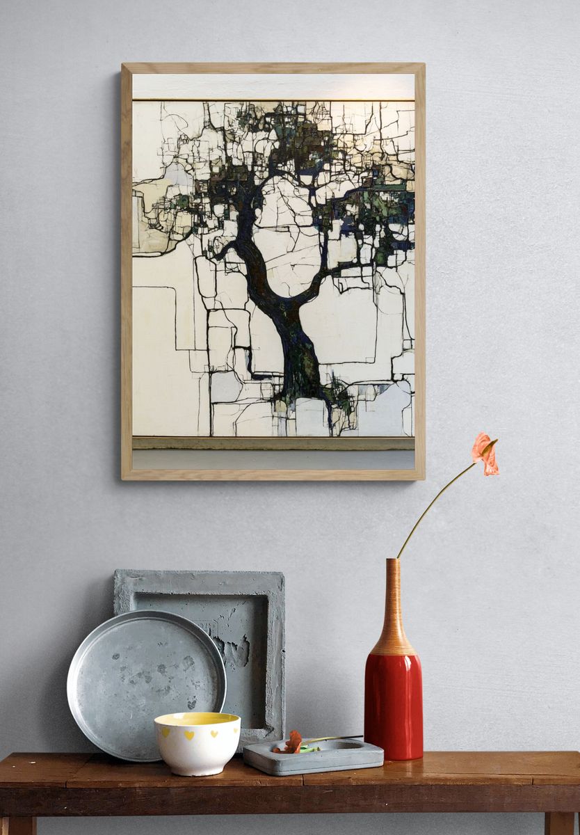 Abstract Tree Network Poster. — room view 3