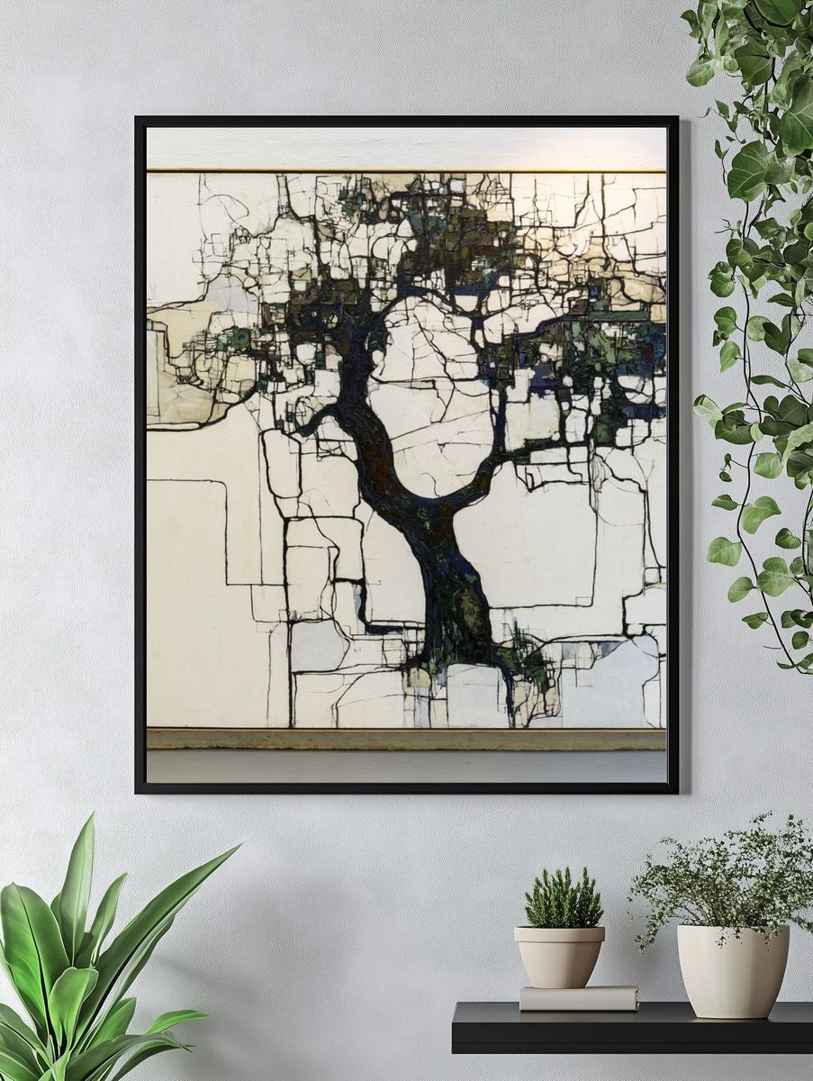 Abstract Tree Network Poster. — room view 4