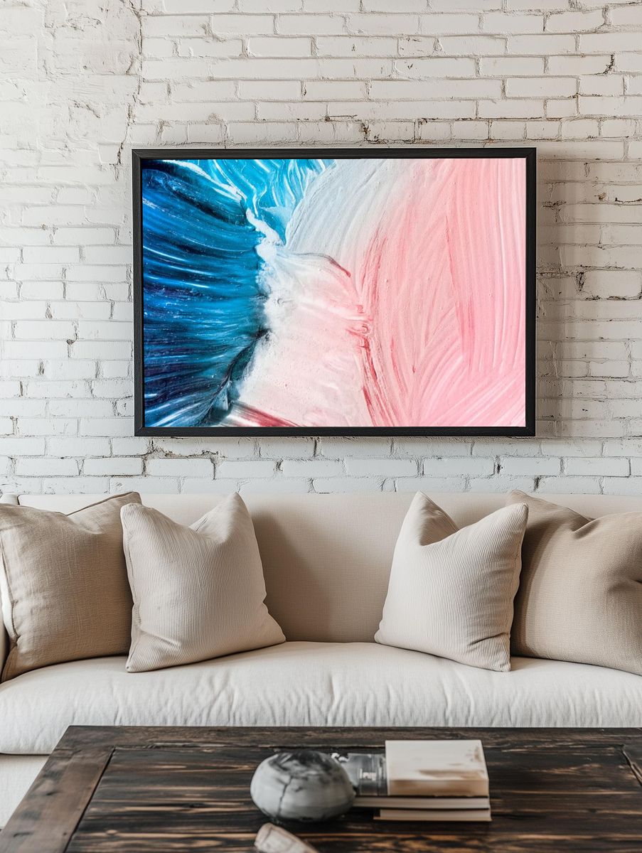 Oil paint strokes textured background room preview