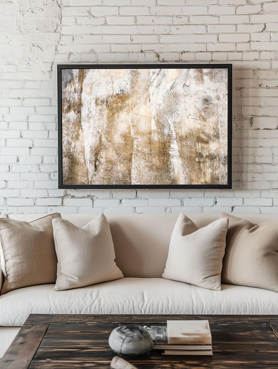 Cracked rustic brown concrete textured. room preview