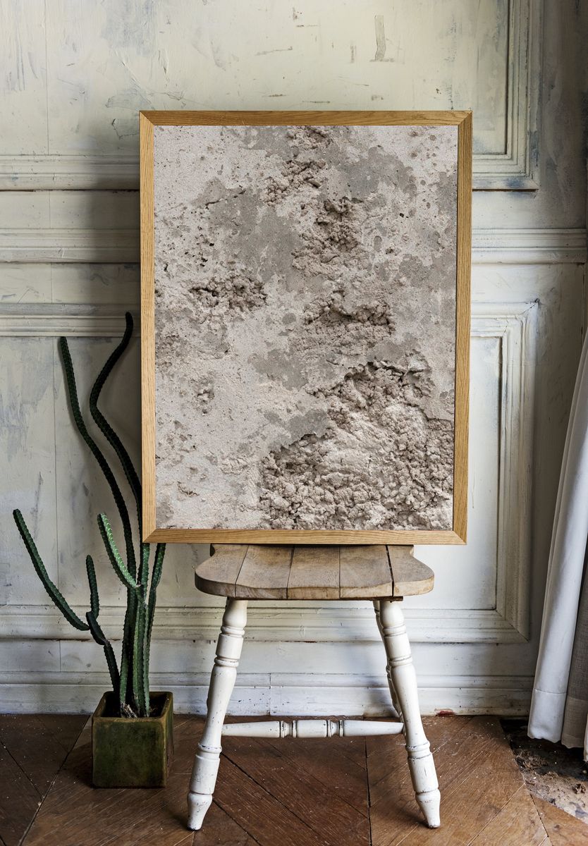 Concrete Texture Abstract Print. room preview