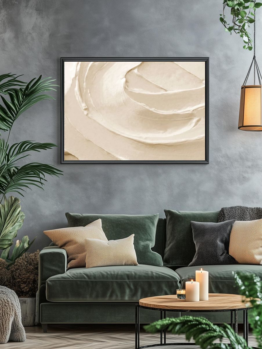 Icing frosting texture background close-up. — room view 4