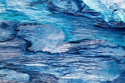 Blue Ocean Texture Abstract Print. poster