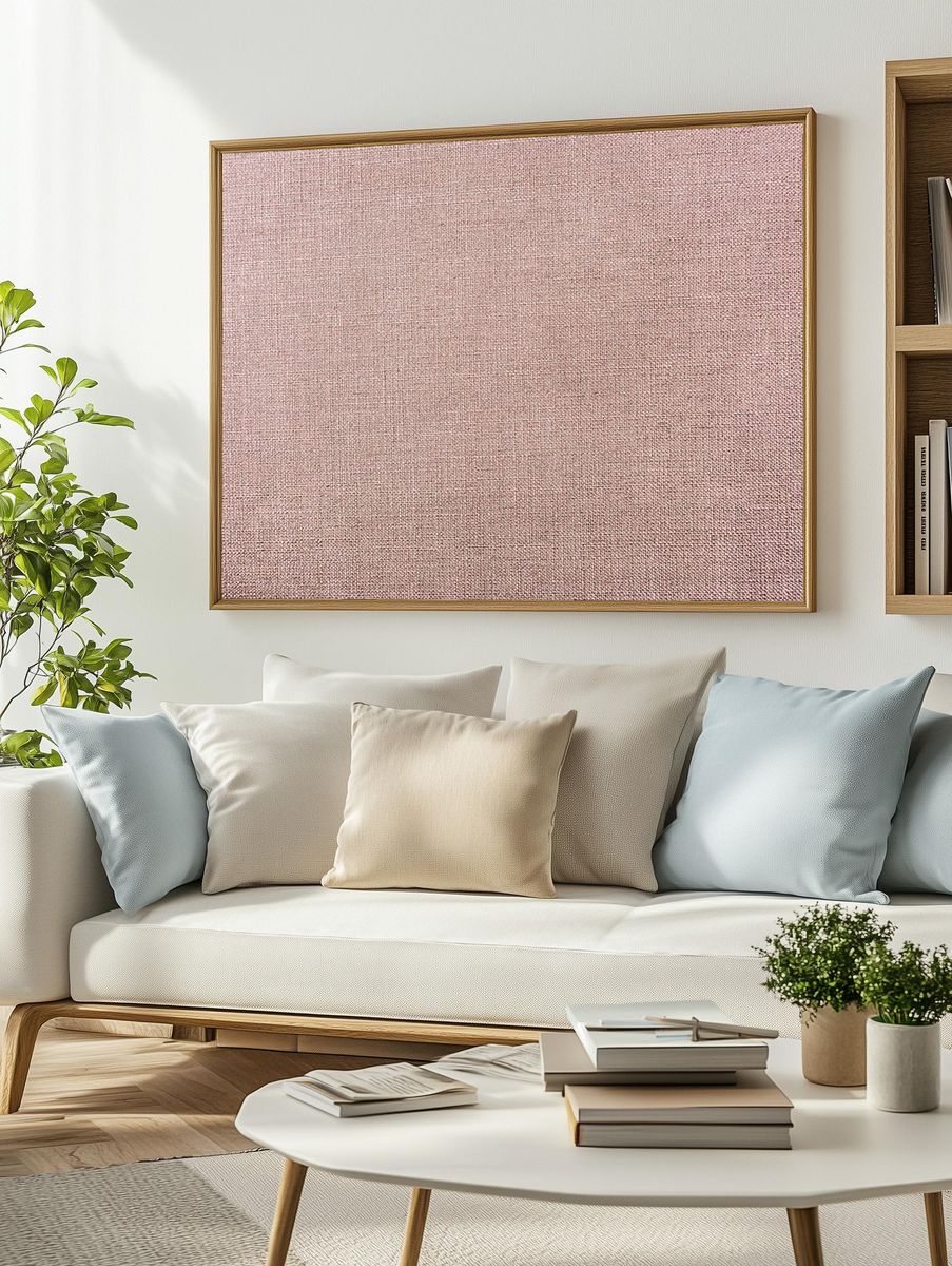 Fabric textured background. — room view 2