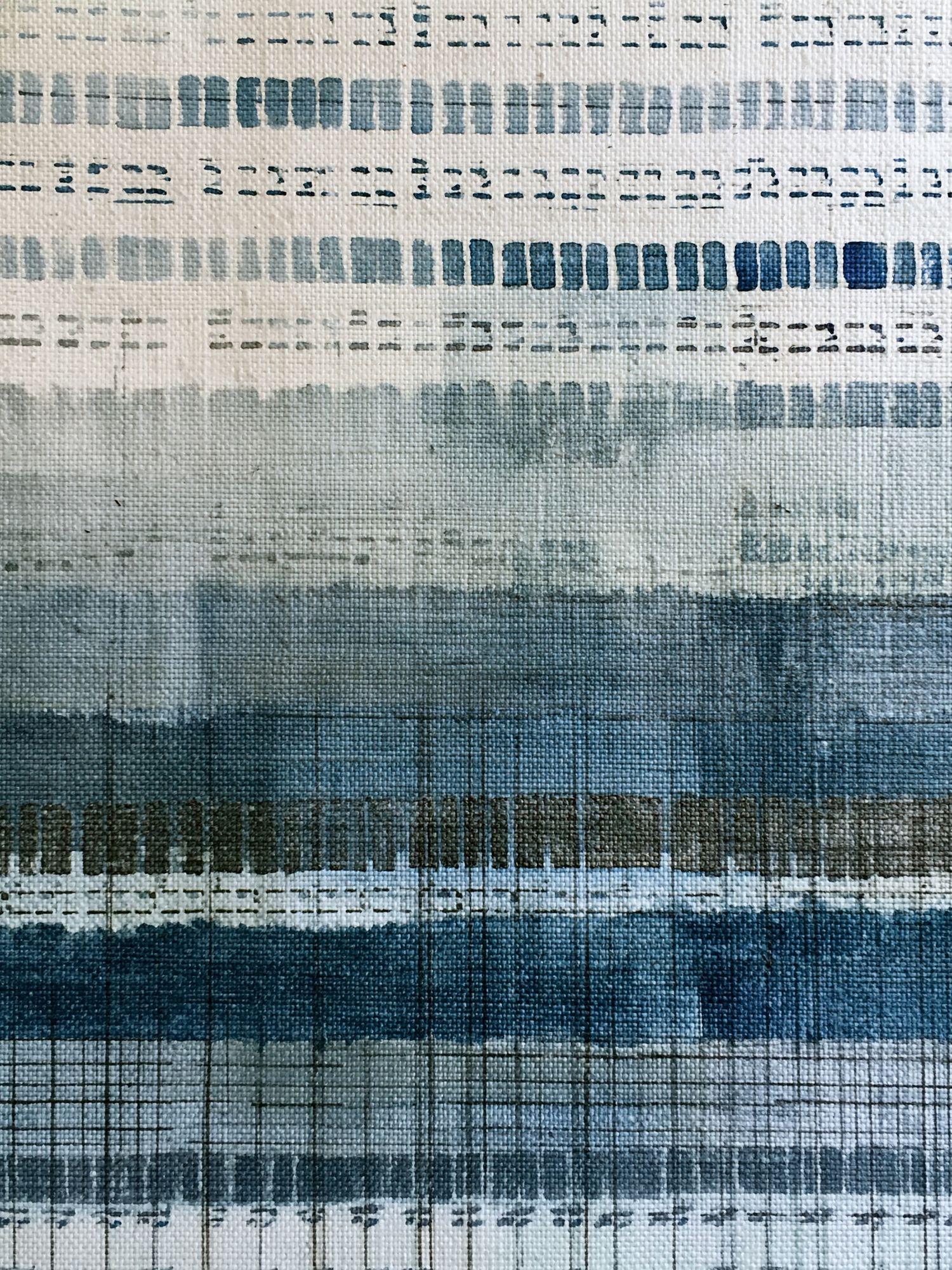 Blue Textured Abstract Poster. poster — abstract art