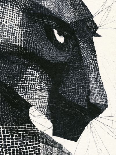 Abstract Ink Texture Poster.