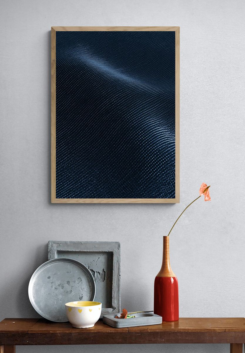 Midnight Wave Texture Poster. — room view 3