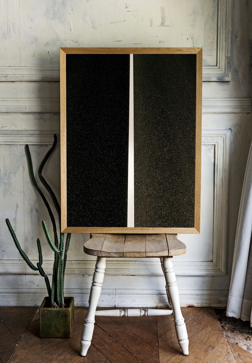 Minimal Black Texture Poster. — room view 1
