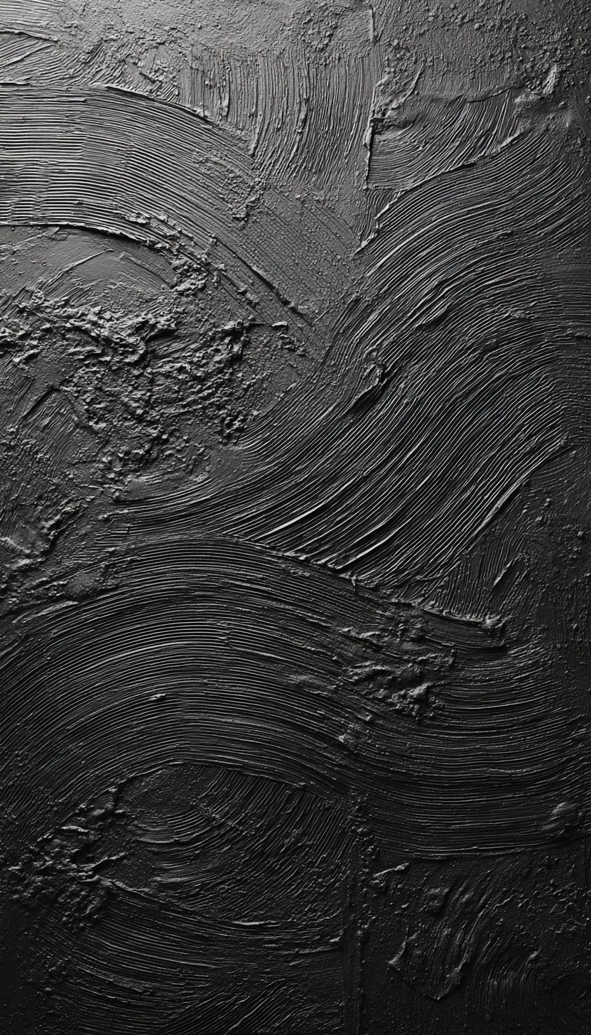 Textured Black Abstract Poster. poster detail