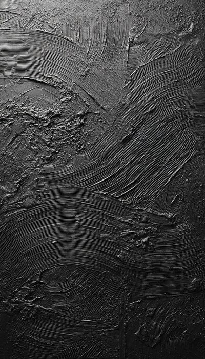 Textured Black Abstract Poster. poster