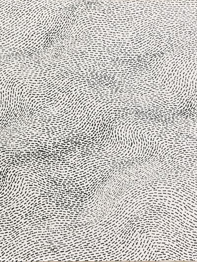 Wavy Ink Texture Abstract Print.