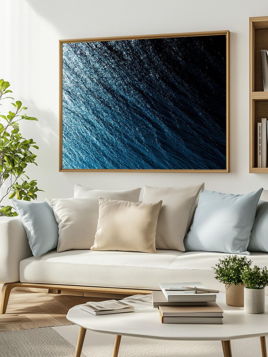 Blue ocean with mild waves. — room view 2