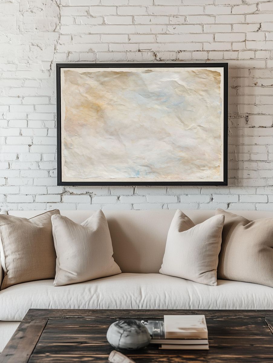 Textured Parchment Abstract Poster. room preview