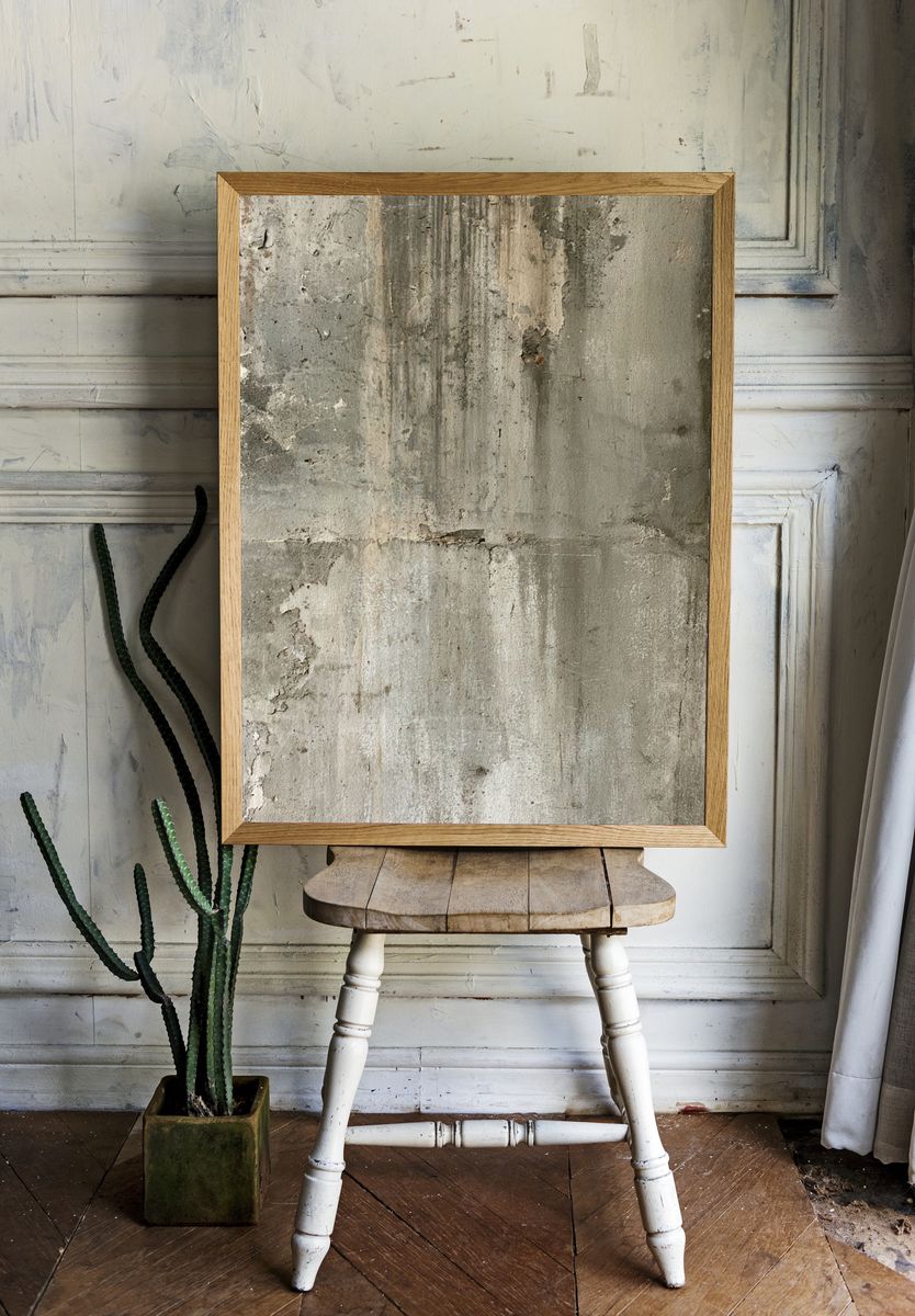 Weathered Concrete Texture Print. room preview