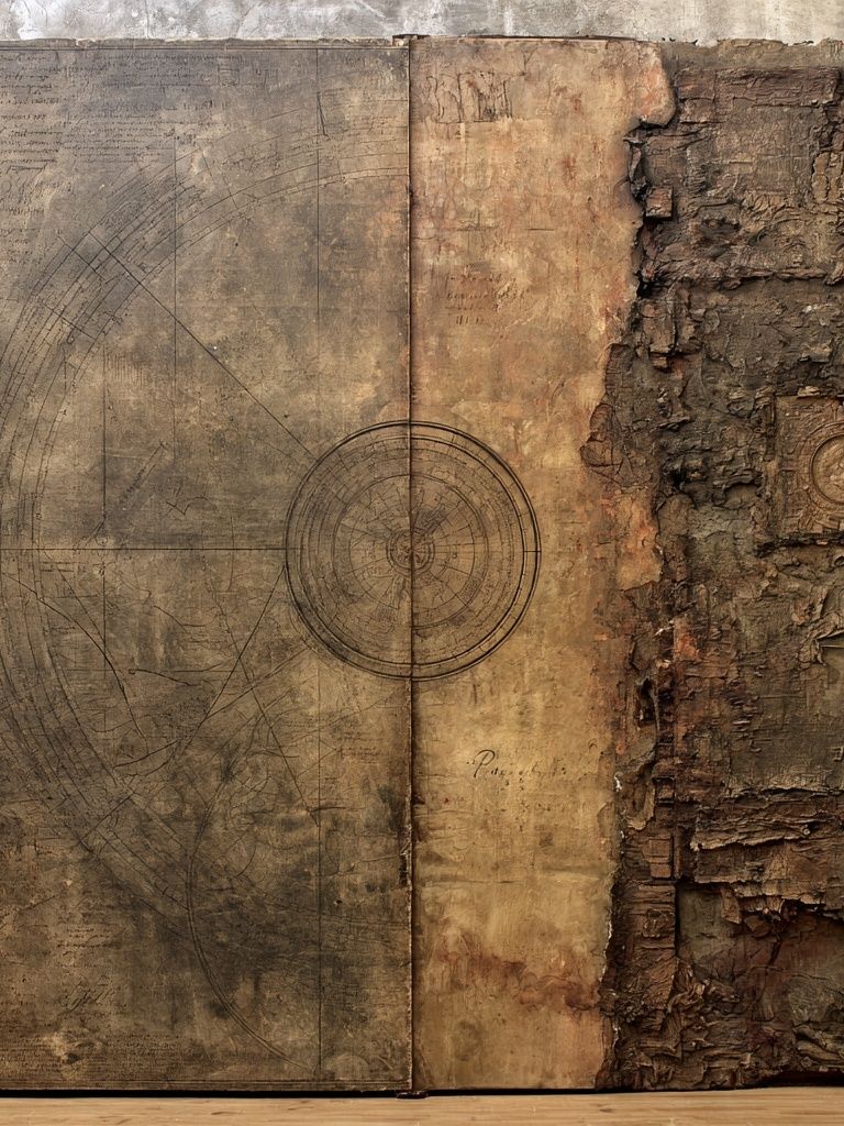 Antique Book Texture Abstract Print. poster — abstract art