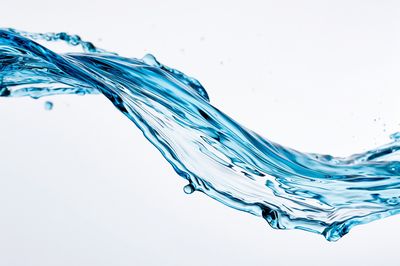 Blue Water Splash Abstract Print.